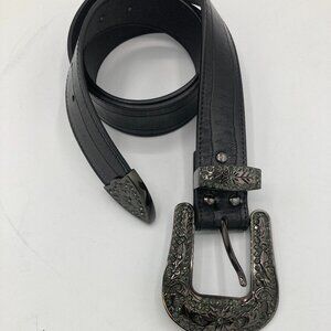 SHYANNE BLACK WESTERN STYLE  LARGE WOMENS BELT